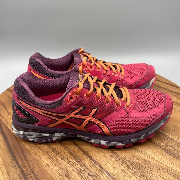 Asics GT 2000 Shoes Womens Size 9.5 Red Running Comfort Walking Gym Sneakers - Picture 1 of 8